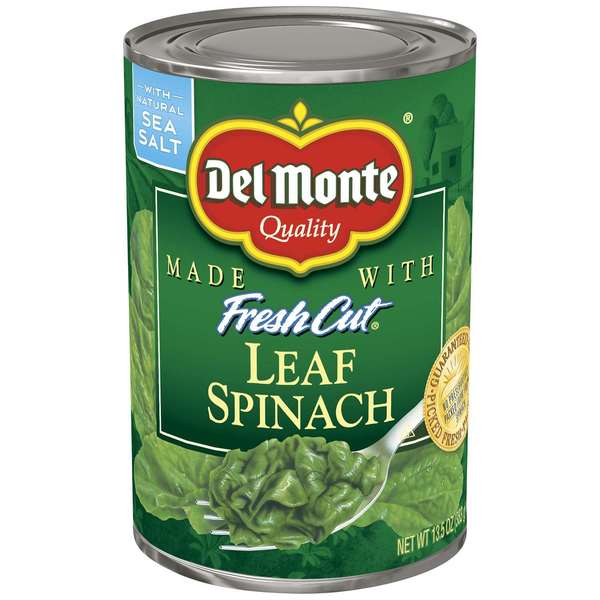 Del Monte Del Monte EZ Open Fresh Cut Leaf Spinach 13.5 oz. Can, PK12 2000420